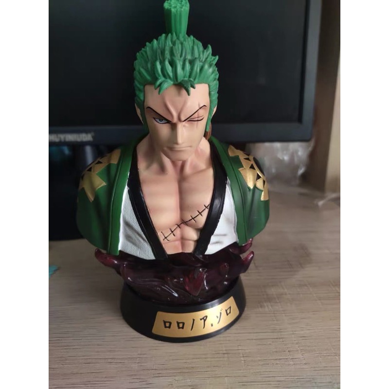 Mô hình tượng bán thân Zoro Wano CÓ đèn điều khiển 16cm