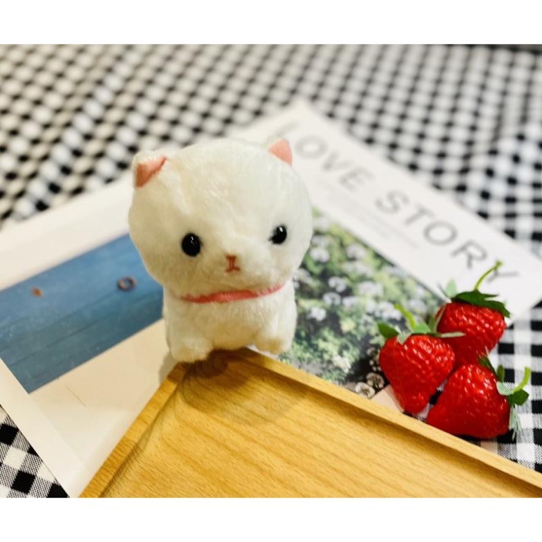 Gấu bông mèo trắng AMUSE 6-8cm