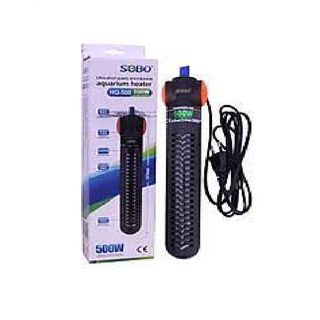 Sưởi bể cá sobo hq 300w 500w siêu ngắn có bọc sưởi - sưởi hồ cá bể cá