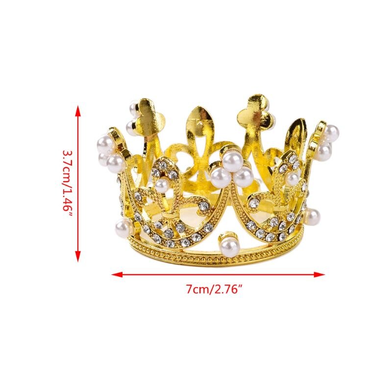 Vương Miện Mini Đính Đá Và Ngọc Trai Xinh Xắn