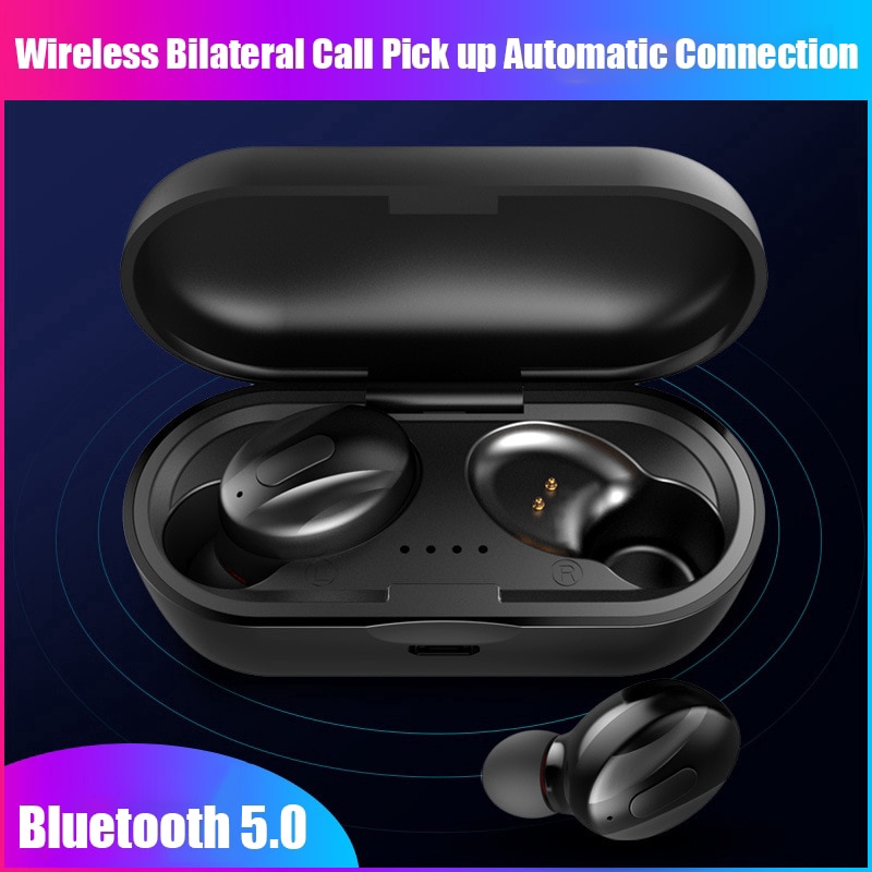 Wireless Bluetooth headset with charging box