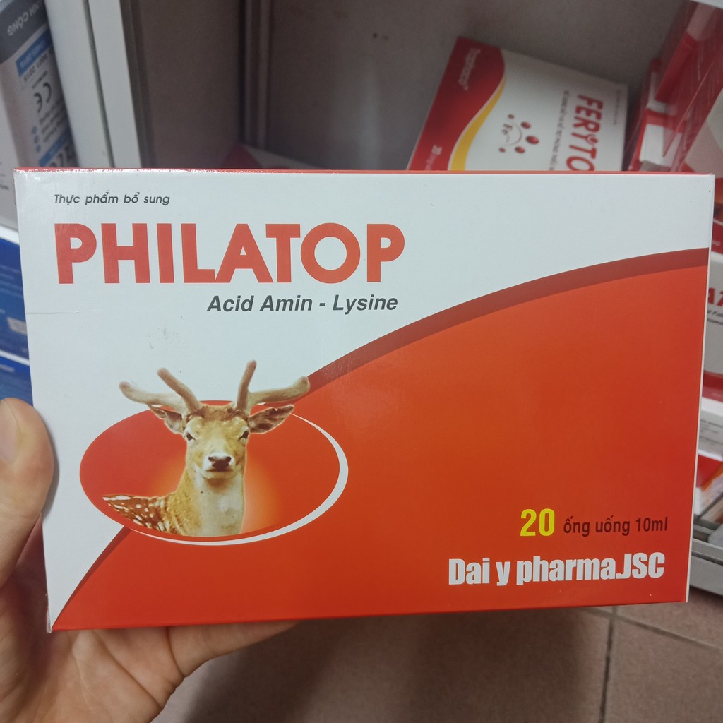 Philatop đạm ống hộp 20 ống thuỷ tinh | BigBuy360 - bigbuy360.vn