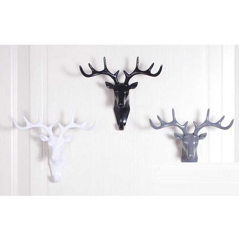 [Tổng Kho Sỉ] Khung Treo Chìa Khóa Decor Hươu Gắn Tường - Size Lớn 17x18.5cm (Chọn Màu)