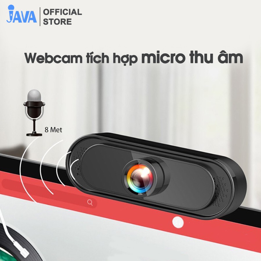 [QUAY CHỮ CỰC RÕ] Webcam máy tính FullHD 1080p rõ nét - Thu hình cho máy tính, pc, TV, để bàn - Rõ nét - Chân thực