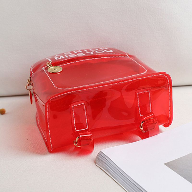 Balo Nhựa PVC Trong Suốt Thời Trang Cho Tuổi Teen