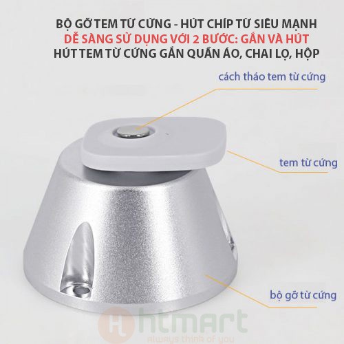 Bộ gỡ tem từ cứng 7.500-12.000GS (loại to - Hút mạnh) - Cục Gỡ Tem từ cứng tại Quầy Thu ngân Shop, Cửa hàng thời trang