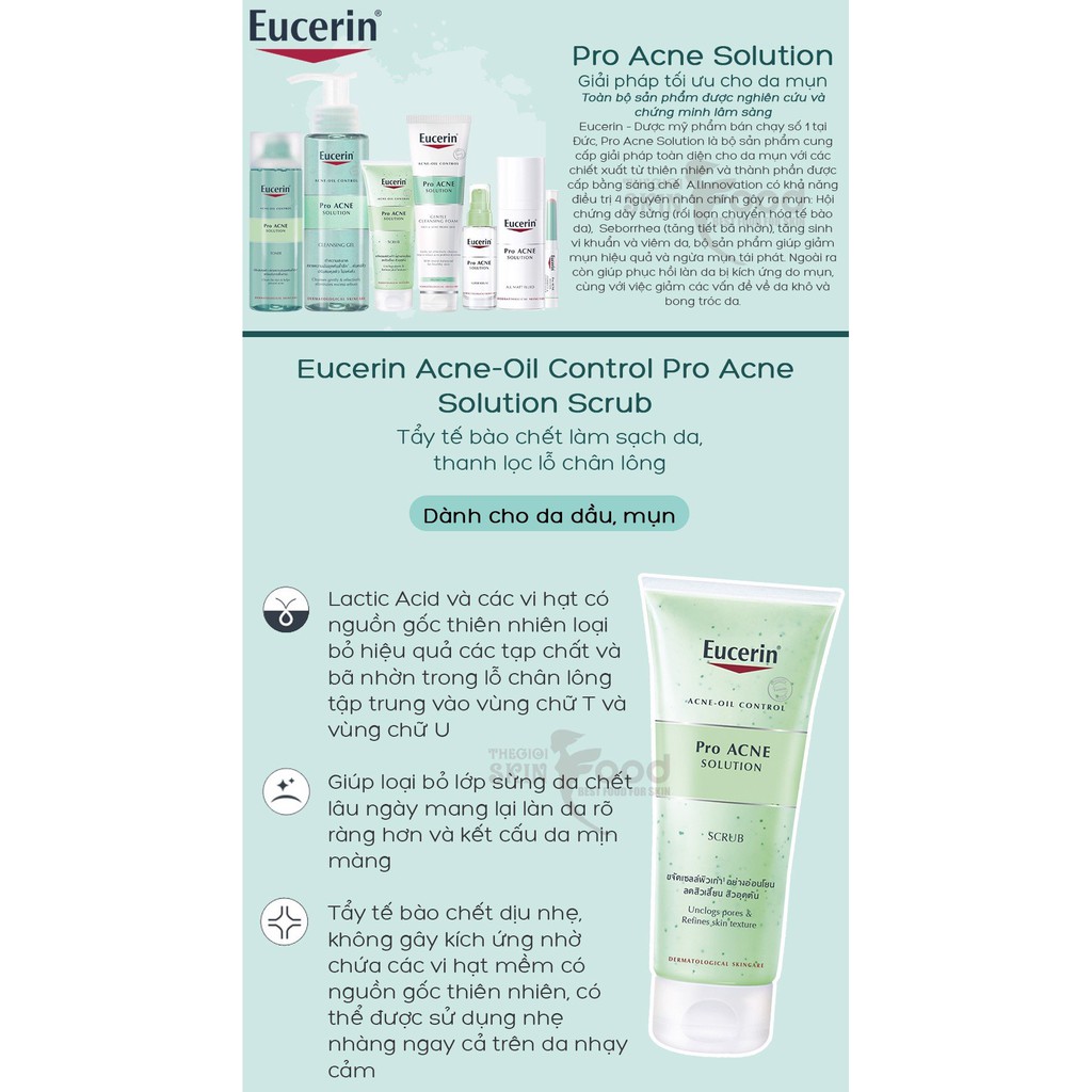 Tẩy Tế Bào Chết Eucerin Pro Acne Ngăn Ngừa Mụn 100ml | BigBuy360 - bigbuy360.vn