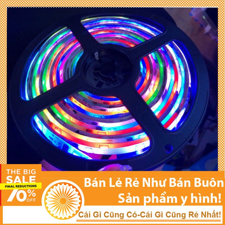 Cuộn Led Dây Dán 5m 5050 Chạy Đuổi Full Color 12V 7 Màu