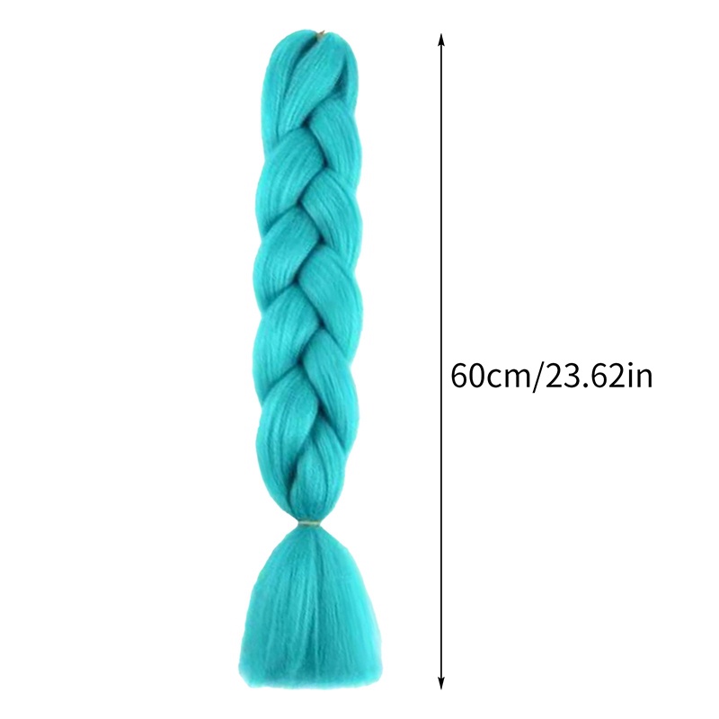 Tóc Giả Thắt Bím Nhuộm Màu Hồng Gradient Thời Trang Unisex