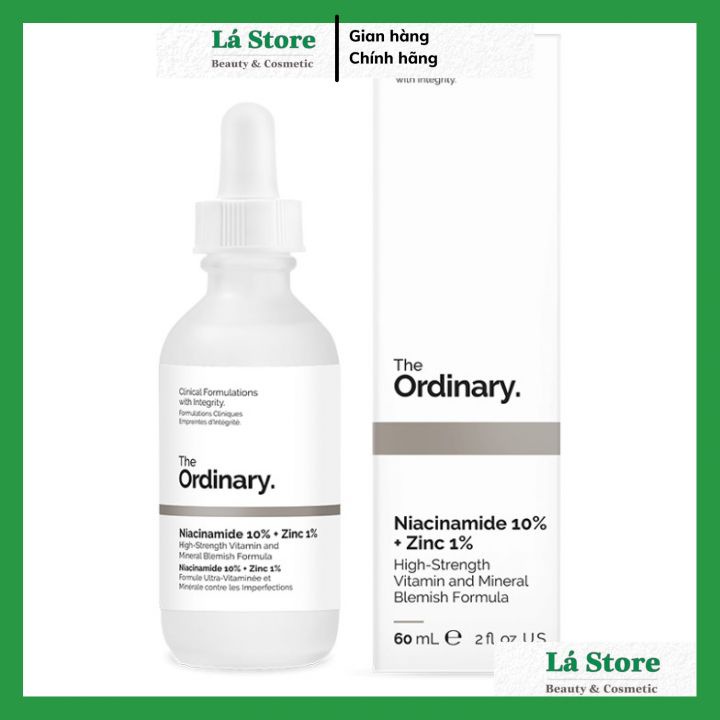 Tinh Chất The Ordinary Niacinamide 10%+Zinc 1% - Tinh Chất Giảm Mụn Sáng Da