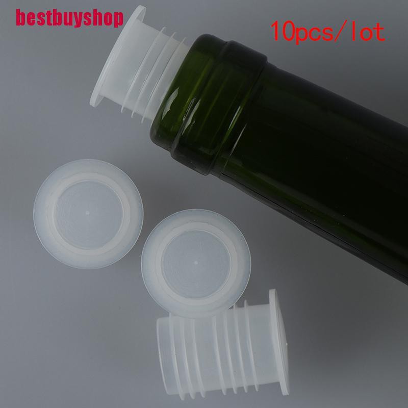 Set 10 Nút Đậy Chai Rượu Bằng Thủy Tinh Tiết Kiệm Không Gian