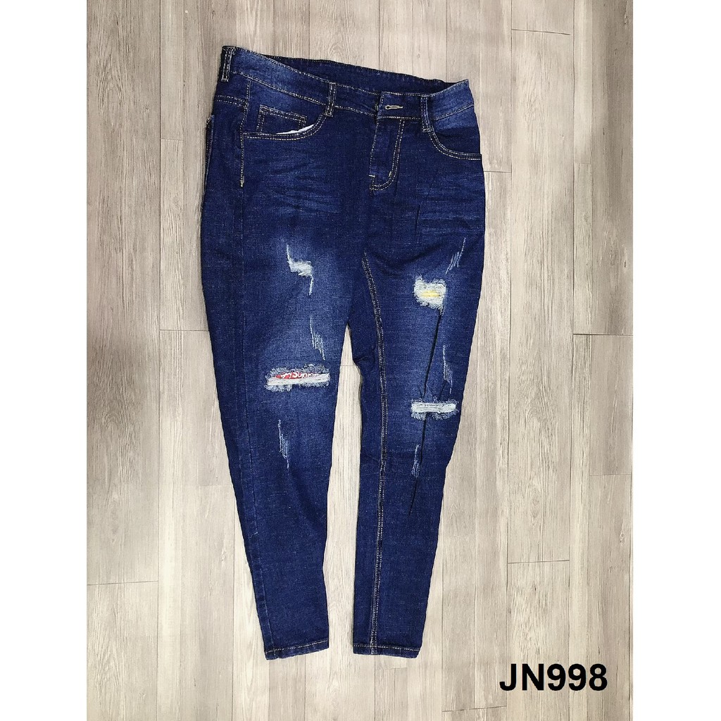 Quần jean nam rách ống nhỏ JN998