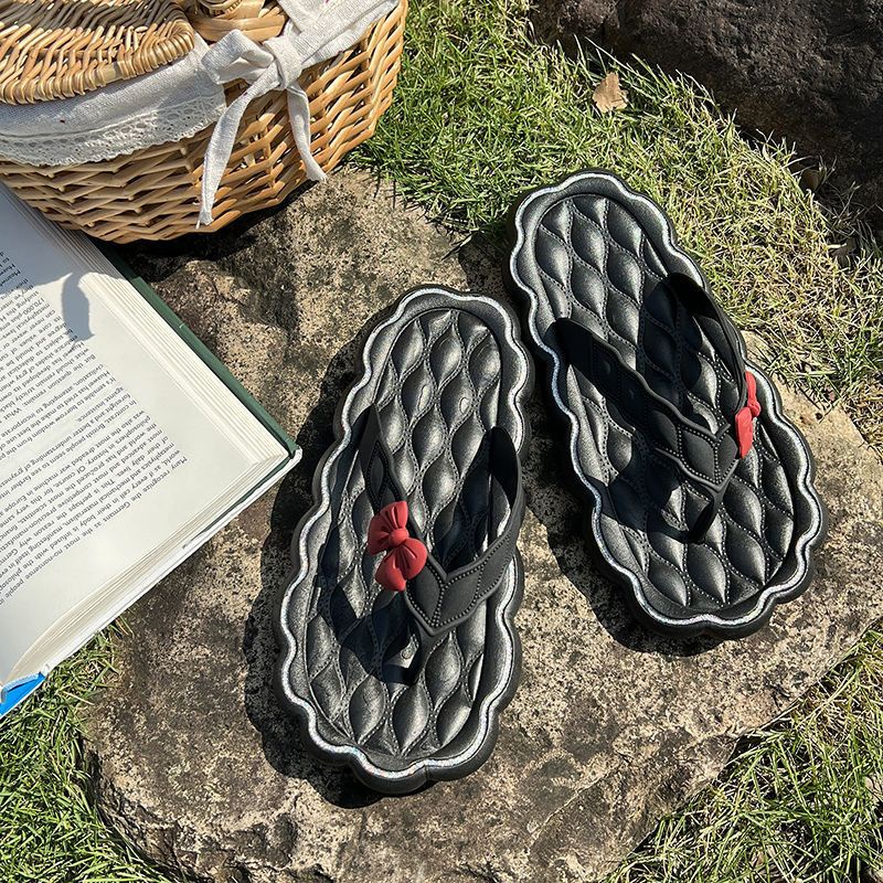 Dép Xỏ Ngón Mùa Hè Phong Cách Mới Chất Lượng Cao ins Hình Trái Tim Chống Mài Mòn Cho Nữ Sinh Ngoài Trời