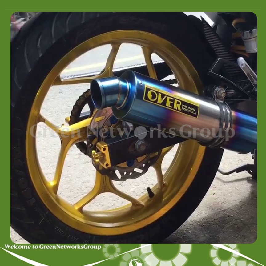 Bộ pô Over titanium full cổ pô Winner Greennetworks