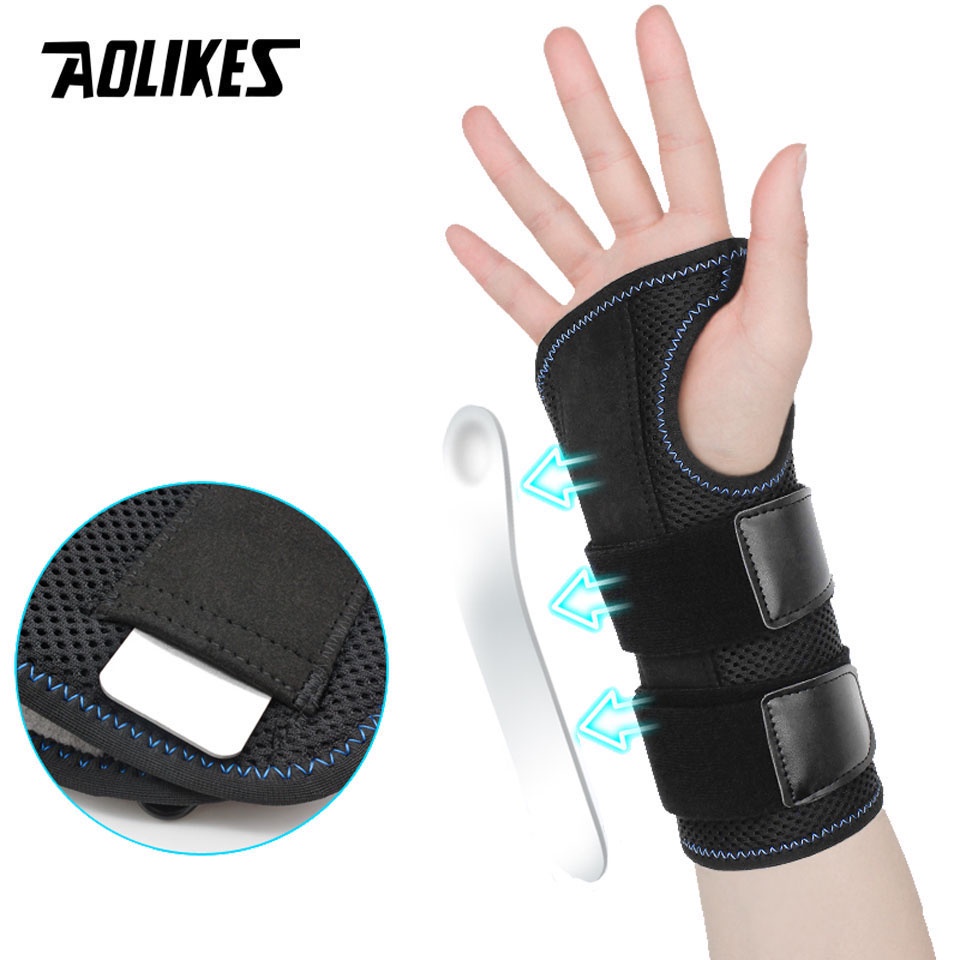 AOLIKES Băng quấn bảo vệ cổ tay chống bong gân có thể điều chỉnh cho nam nữ
