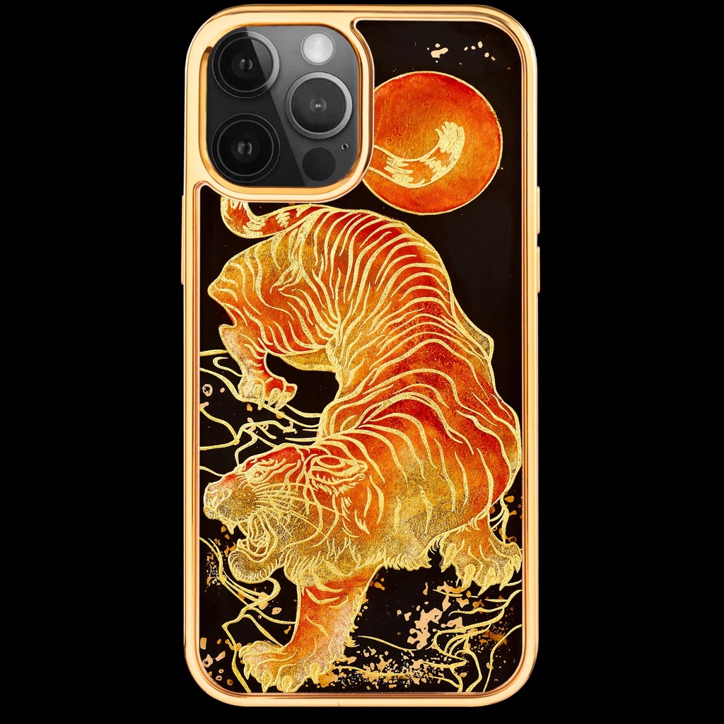 Ốp điện thoại cho iPhone 12 Pro Max mẫu Oai Hùm Nguyệt Dạ thương hiệu La Sonmai