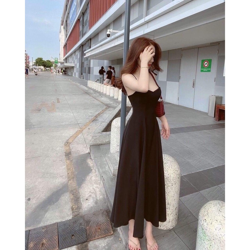 Đầm Maxi Hai Dây Hở Lưng Ba Màu - DM769 | BigBuy360 - bigbuy360.vn