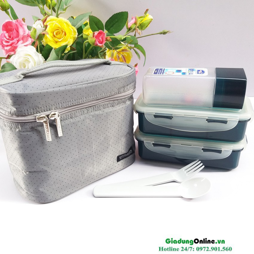 [Lock&Lock] Bộ hộp cơm HPL758DG