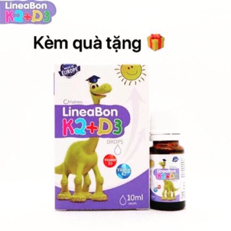 [ Tặng Quà Cho Bé] Vitamin D3K2 LineaBon Hỗ Trợ Tăng Chiều Cao Cho Bé