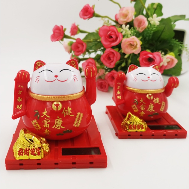 Mèo THẦN TÀI hút tài lộc may mắn sử dụng năng lượng mặt trời