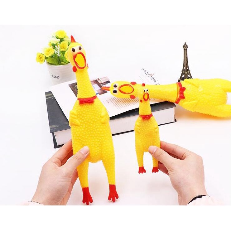GÀ BÓP Biết Kêu Shrilling Chicken, Phát Ra La Hét Tiếng Gà Ngộ Nghĩnh - Đồ Chơi Cho Chó Mèo