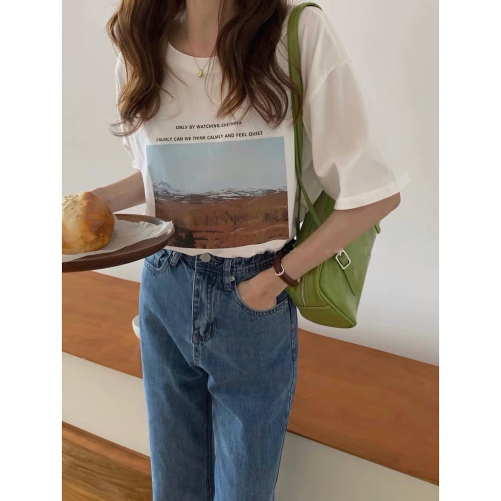 Áo thun form rộng in hình Xonxen shop chất cotton dày dặn free size, mã 5323