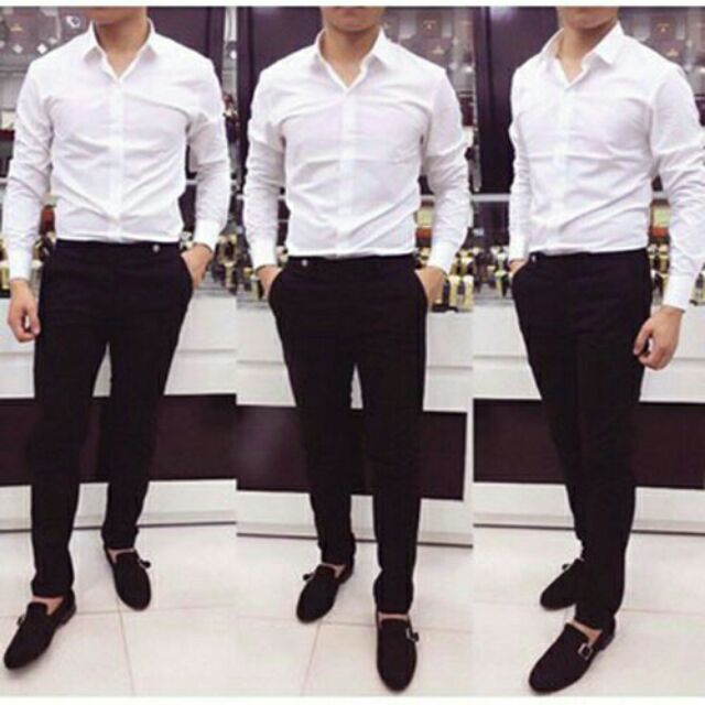 ÁO SƠ MI NAM MÀU TRẮNG HÀNG HỘP CAO CẤP - SM84 | BigBuy360 - bigbuy360.vn