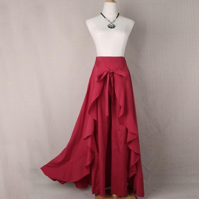 FREESHIP ĐƠN 99K_ Chân váy phối nhún bèo thắt nơ cao cấp cho nữ