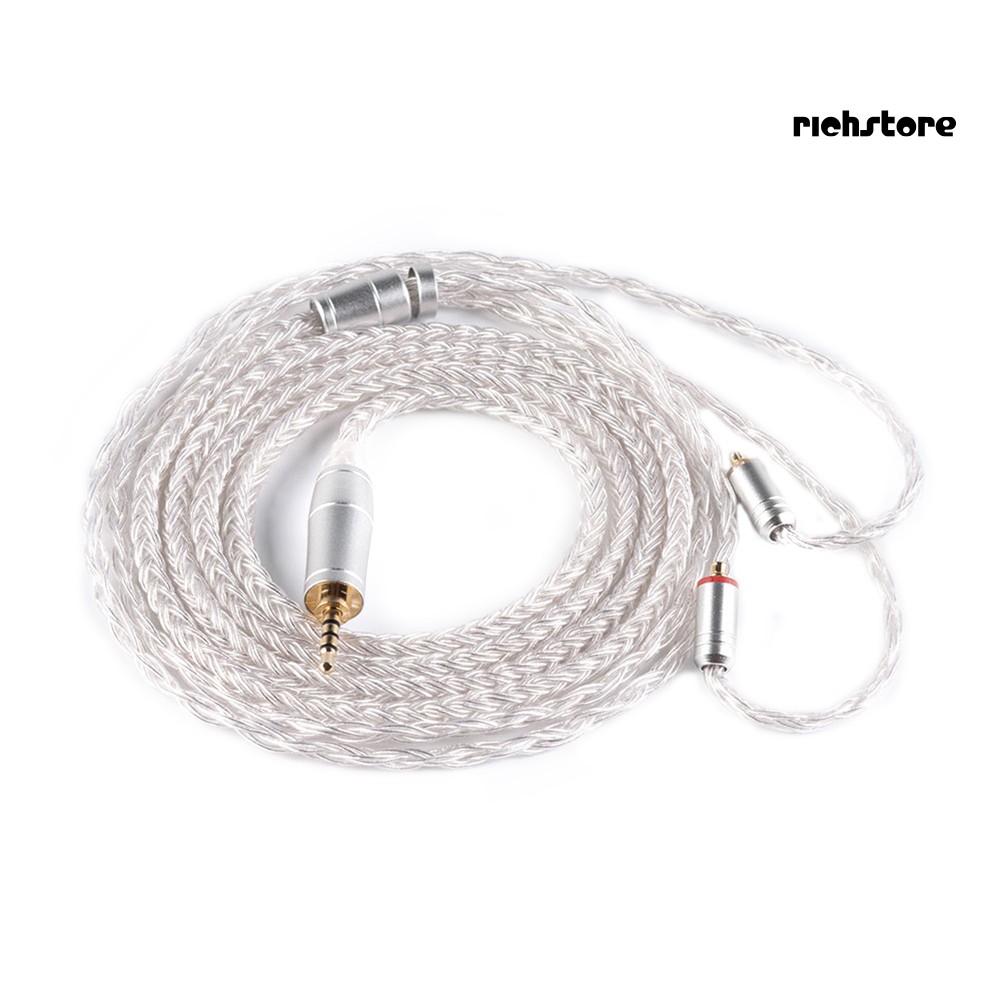 EJ_KBEAR MMCX/2Pin/QDC Plug 16 Core Silver Plated Upgrade Balance Earphone Cable