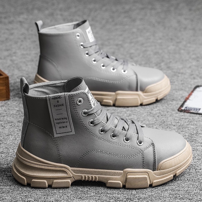 Giày nam cổ cao màu Xám Kiben mới về | BigBuy360 - bigbuy360.vn