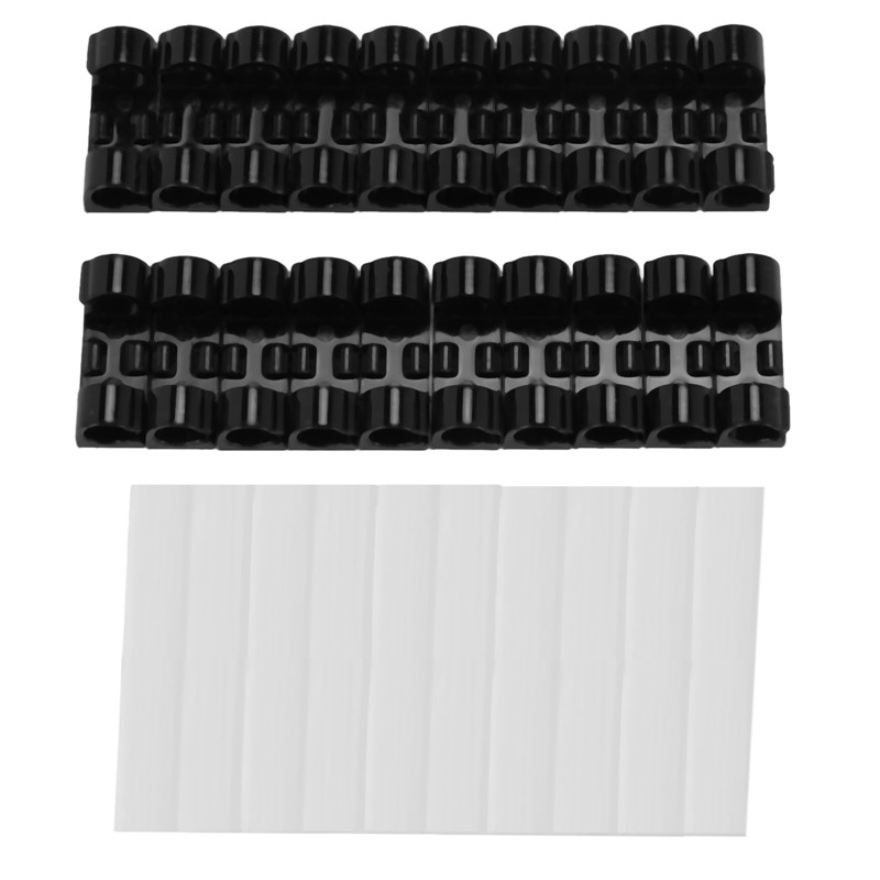 Set 20 kẹp giữ dây cáp gọn gàng nhiều màu sắc tùy chọn tiện lợi