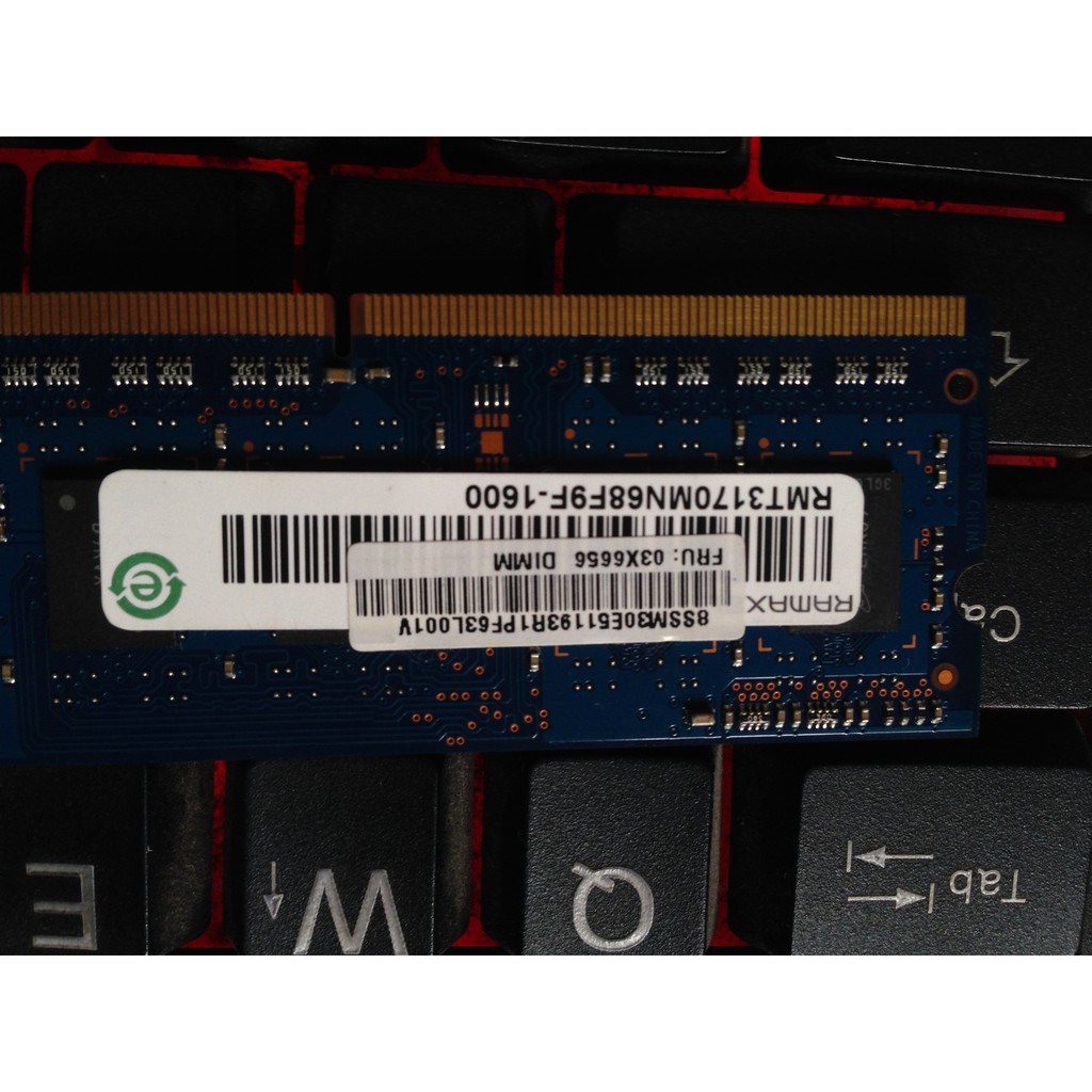Ram Laptop DDR3L 4GB 1600 1.35V Cũ