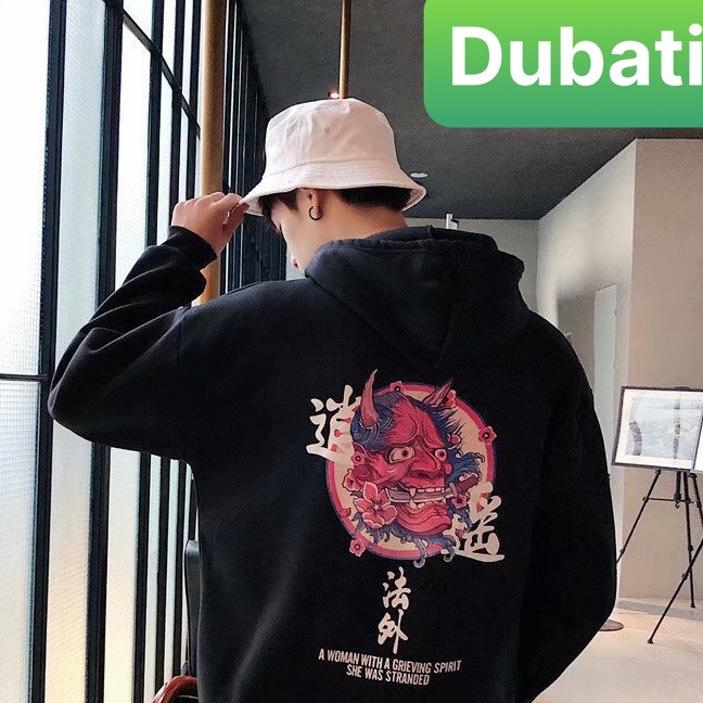 ÁO KHOÁC HOODIE CHẤT VẢI NỈ QUỶ NGẬM KIẾM CHỐNG LẠNH NẶNG ĐÔNG HÈ UNISEX- DUBATI FASHION