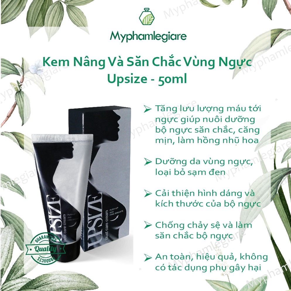 Kem nở ngực Upsize – Bí quyết tăng vòng 1 an toàn, hiệu quả (mẫu mới, date mới)