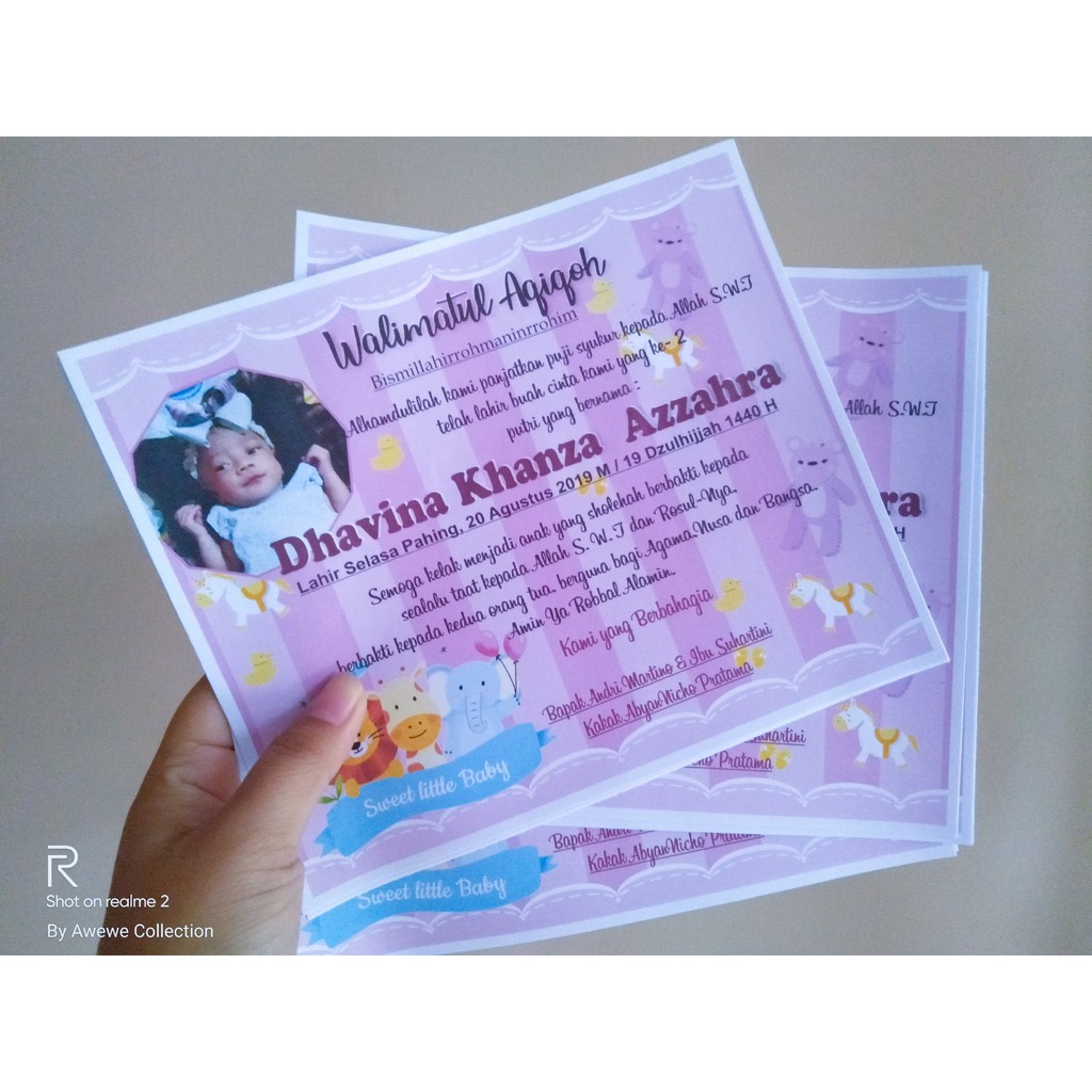 Vỏ Bọc Thiệp Mời Đám Cưới Invitations Aqiqoh