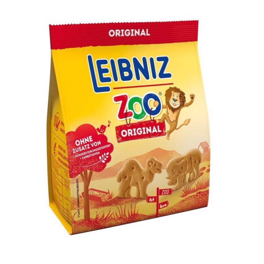 Bánh Quy Bơ Hình Thú Bahlsen Zoo Leibniz 100G - Nhập khẩu Đức