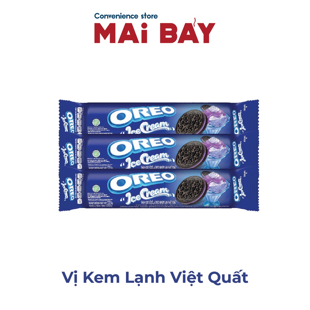 Thanh Bánh Quy Socola Oreo Các Vị 123.5G