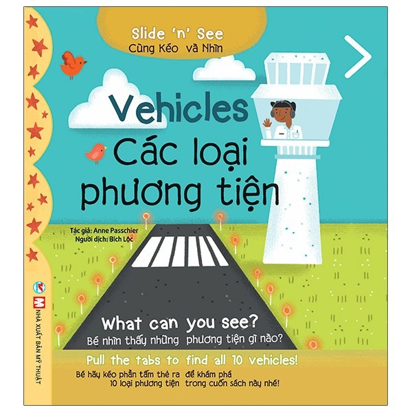Sách - Tương tác Song Ngữ Việt - Anh - Slide And See - Vehicles: Các Loại Phương Tiện