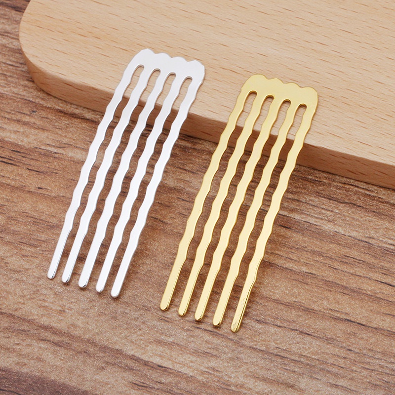 1 cài răng 5 chân 15*50mm nguyên liệu làm trâm làm trang sức cổ trang cosplay cổ phục có màu KC