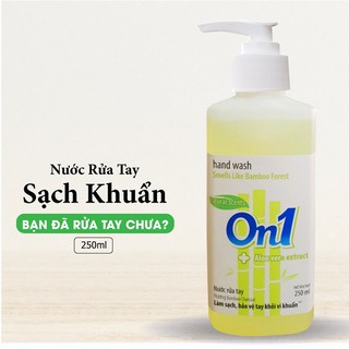 Nước Rửa Tay Sạch Khuẩn On1 BamBoo Charcoal 250ml