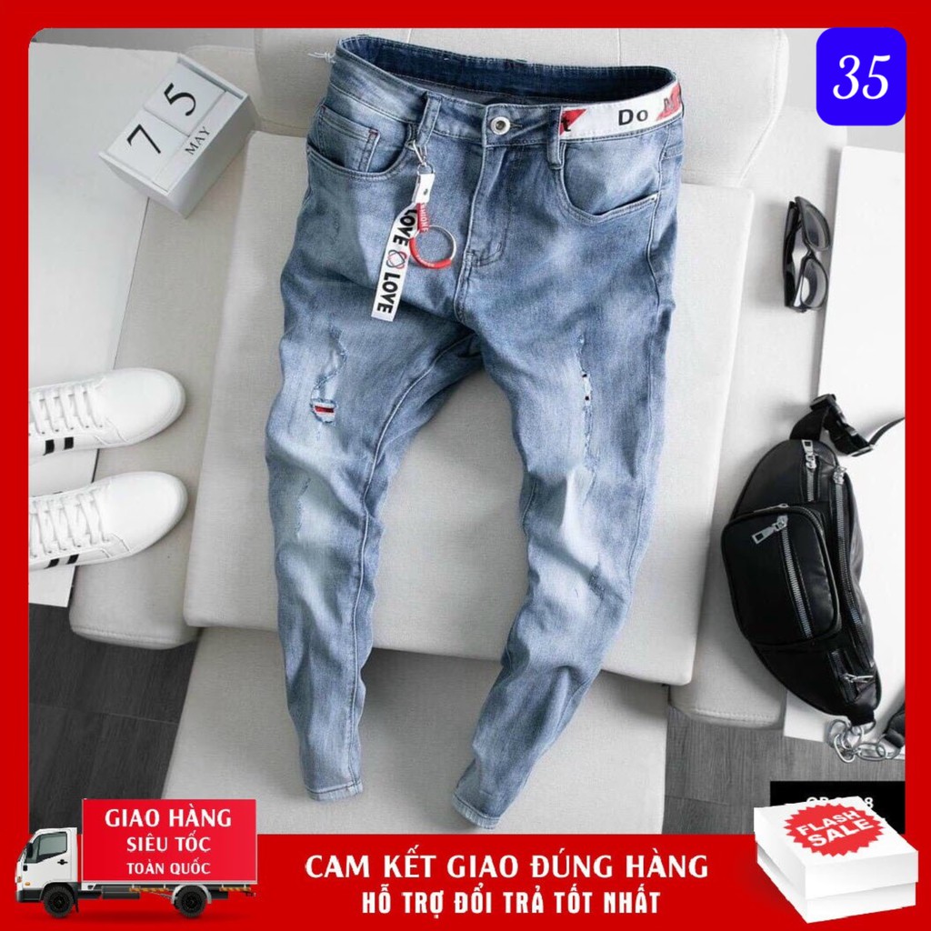 Quần Jean Nam Cao Cấp 👉 𝐅𝐑𝐄𝐄 𝐒𝐇𝐈𝐏 👉 Quần Jean Nam Cao Cấp AN28