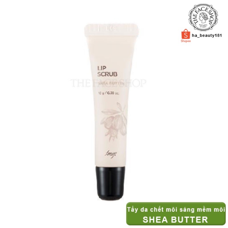 (AUTH) Tẩy da chết môi LIP SCRUB Shea Butter The Face Shop