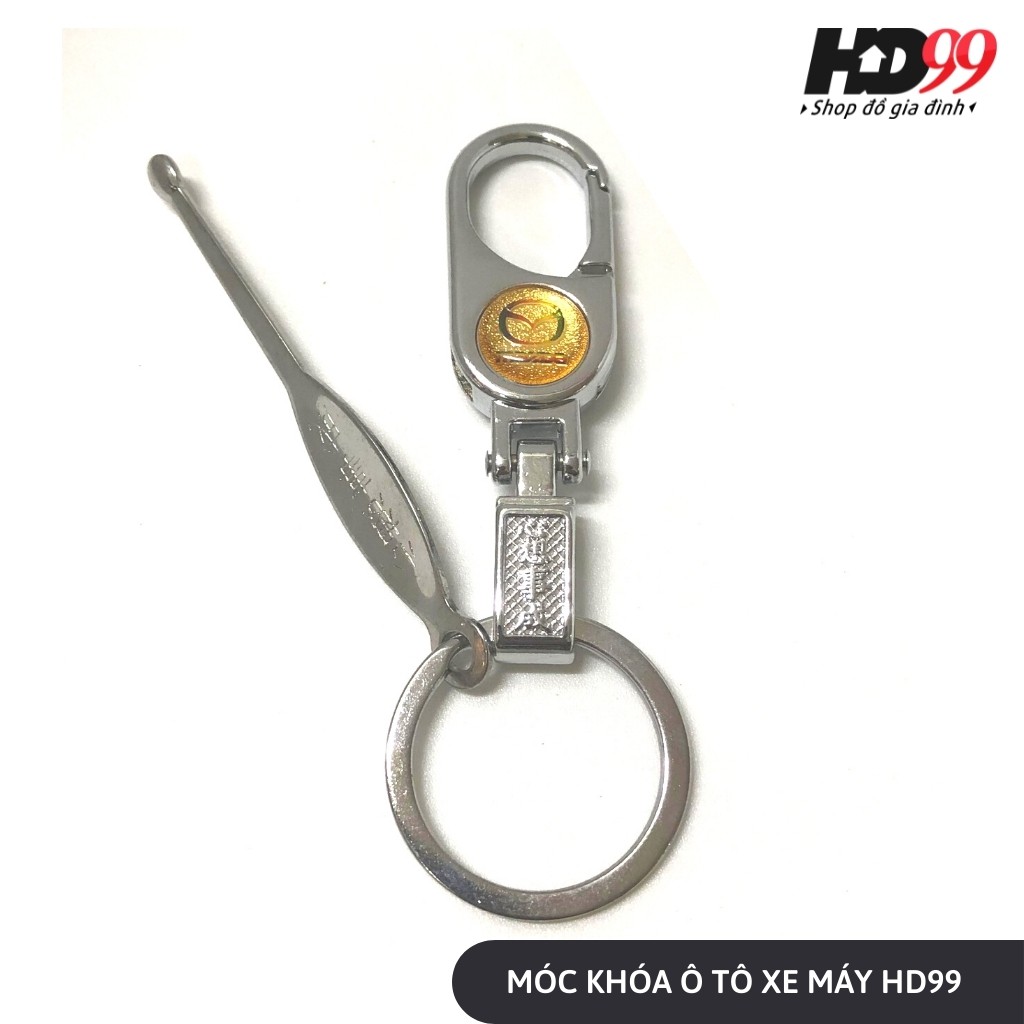 [RẺ VÔ ĐỊCH] Móc Khóa Xe Máy Inox Có Móc Tai 🛵 Chỉ 9K