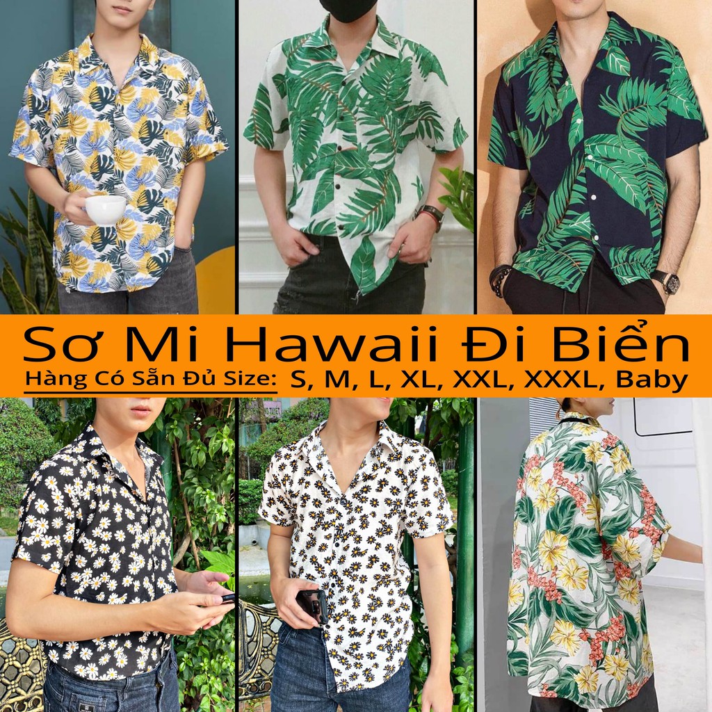 BÁN LẺ GIÁ SỈ - SƠ MI HAWAII ĐI BIỂN - SƠ MI ĐI BIỂN - SƠ MI NHÓM LỚP - ÁO NHÓM - ÁO LỚP - CHẤT ĐŨI TƠ MỀM MÁT #06