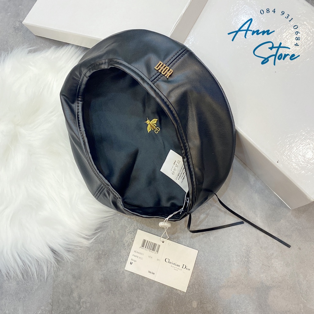 Mũ nồi Dior / Mũ da Dior - thiết kế phong cách tiểu thư sang trọng, chất liệu da cao cấp, hàng loại 1 full tag