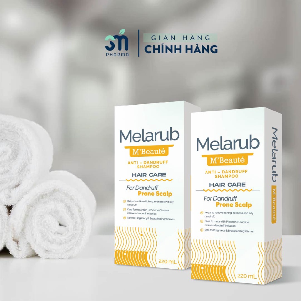 Dầu Gội Sạch Gàu Melarub Sạch Da Đầu, Ngăn Ngừa Gàu Anti Dandruff Shampoo Chai 220ml