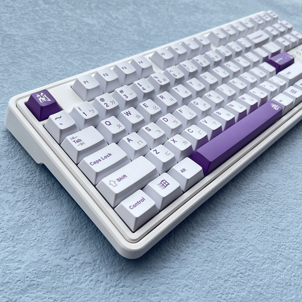 128 Phím PBT Keycaps Cherry Profile Anh đào Hoa mai Hoa lan Hoa cúc Cây thuốc nhuộm tre Phụ Bàn phím cơ học Keycap