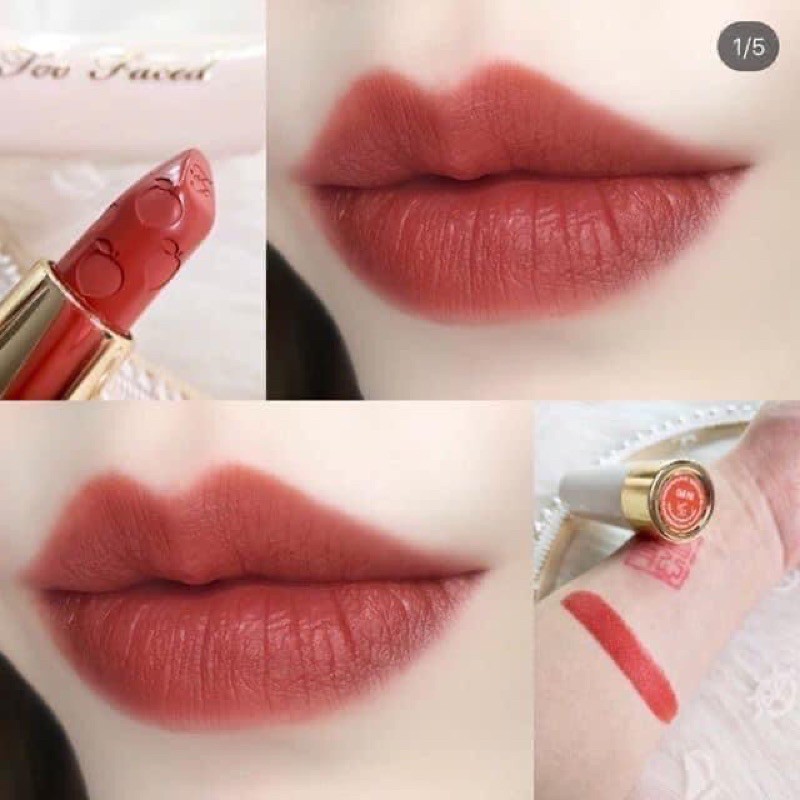 SON LÌ TOO FACED PEACH KISS ĐỎ CAM ĐẤT