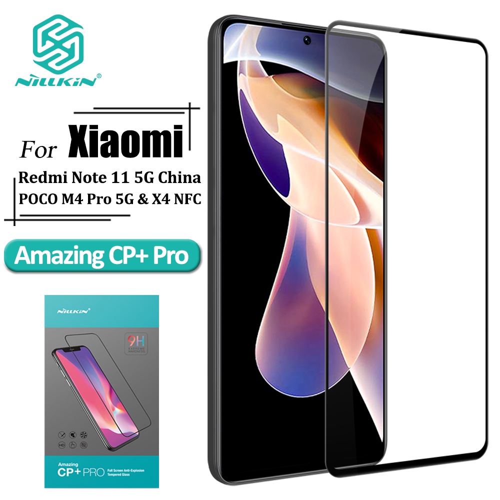 Kính cường lực NILLKIN bảo vệ màn hình cho Xiaomi POCO M4 Pro 5G/ X4 NFC/ Redmi Note 11 5G bản Trung Quốc/ 11 Pro Plus