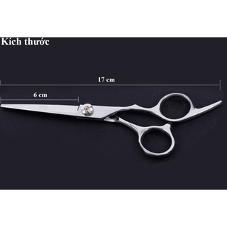 Kéo cắt và tỉa tóc 6inch Cao cấp (Trắng)